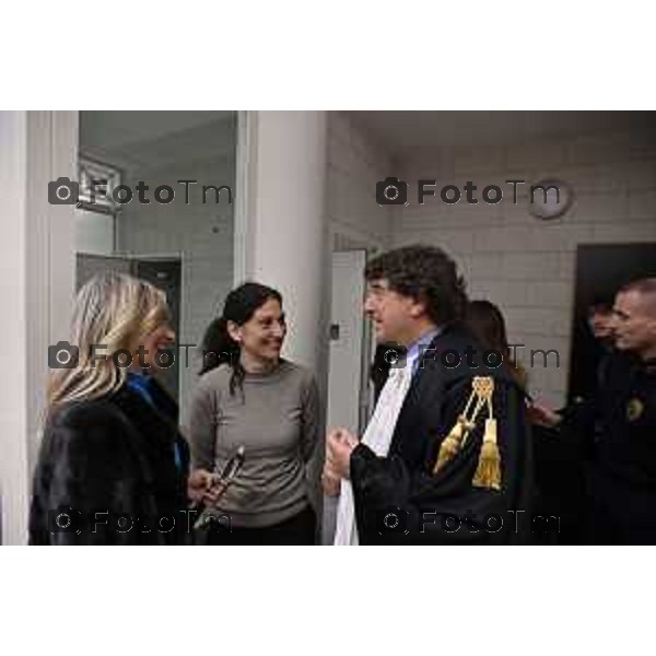 Tiziano Manoni/LaPresse 05-12- 2025 Italia Cronaca Bergamo Nomina ufficiale in corte d\'assise a Bergamo del nuovo presidente del Tribunale di Bergamo Vito di Vita con il procutaore Romanellii