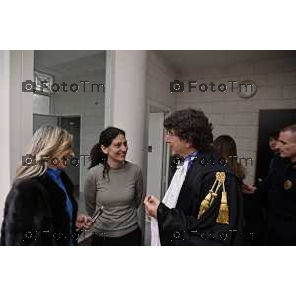 Tiziano Manoni/LaPresse 05-12- 2025 Italia Cronaca Bergamo Nomina ufficiale in corte d\'assise a Bergamo del nuovo presidente del Tribunale di Bergamo Vito di Vita con il procutaore Romanellii