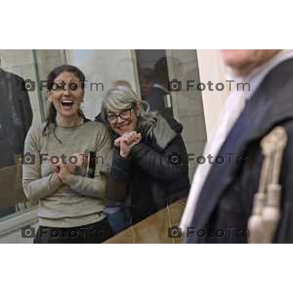 Tiziano Manoni/LaPresse 05-12- 2025 Italia Cronaca Bergamo Nomina ufficiale in corte d\'assise a Bergamo del nuovo presidente del Tribunale di Bergamo Vito di Vita con il procutaore Romanellii