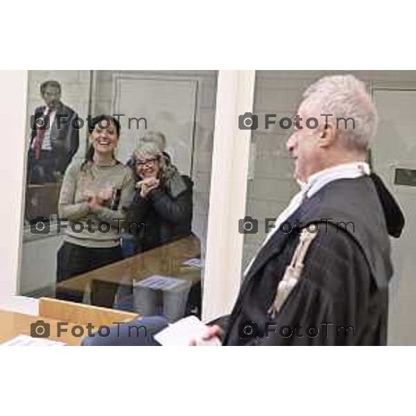 Tiziano Manoni/LaPresse 05-12- 2025 Italia Cronaca Bergamo Nomina ufficiale in corte d\'assise a Bergamo del nuovo presidente del Tribunale di Bergamo Vito di Vita con il procutaore Romanellii
