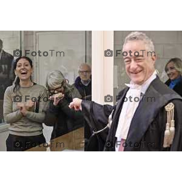 Tiziano Manoni/LaPresse 05-12- 2025 Italia Cronaca Bergamo Nomina ufficiale in corte d\'assise a Bergamo del nuovo presidente del Tribunale di Bergamo Vito di Vita con il procutaore Romanellii