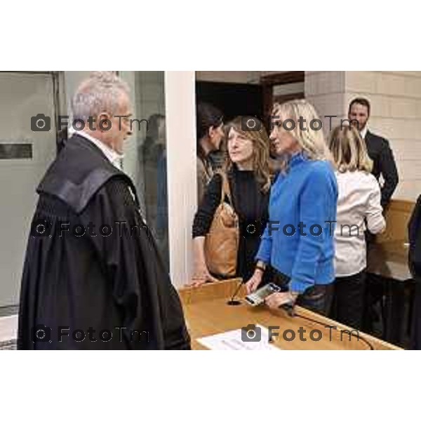 Tiziano Manoni/LaPresse 05-12- 2025 Italia Cronaca Bergamo Nomina ufficiale in corte d\'assise a Bergamo del nuovo presidente del Tribunale di Bergamo Vito di Vita con il procutaore Romanellii