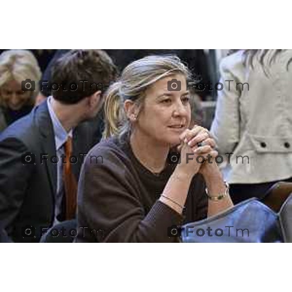 Tiziano Manoni/LaPresse 05-12- 2025 Italia Cronaca Bergamo Nomina ufficiale in corte d\'assise a Bergamo del nuovo presidente del Tribunale di Bergamo Vito di Vita con il procutaore Romanellii