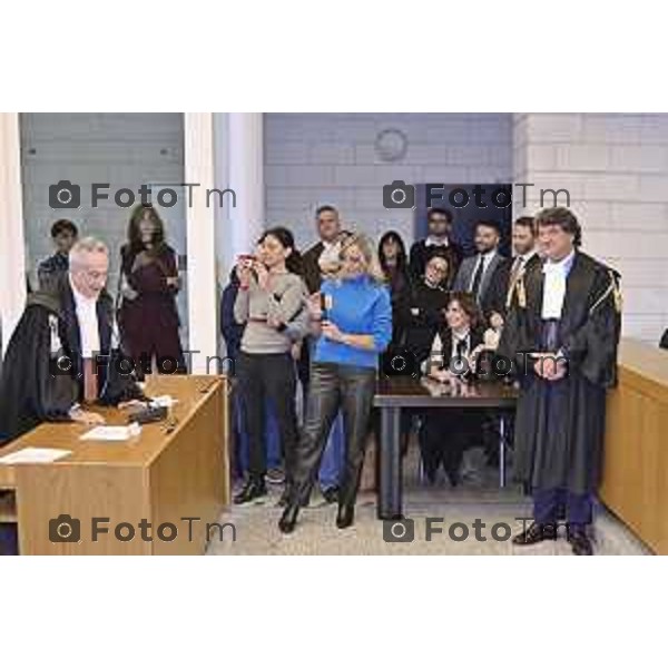 Tiziano Manoni/LaPresse 05-12- 2025 Italia Cronaca Bergamo Nomina ufficiale in corte d\'assise a Bergamo del nuovo presidente del Tribunale di Bergamo Vito di Vita con il procutaore Romanellii