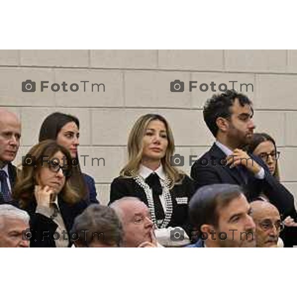 Tiziano Manoni/LaPresse 05-12- 2025 Italia Cronaca Bergamo Nomina ufficiale in corte d\'assise a Bergamo del nuovo presidente del Tribunale di Bergamo Vito di Vita con il procutaore Romanellii