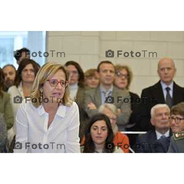 Tiziano Manoni/LaPresse 05-12- 2025 Italia Cronaca Bergamo Nomina ufficiale in corte d\'assise a Bergamo del nuovo presidente del Tribunale di Bergamo Vito di Vita con il procutaore Romanellii