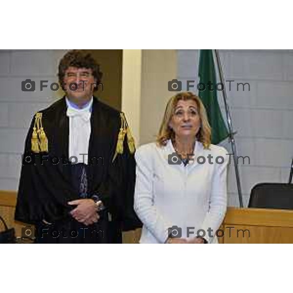 Tiziano Manoni/LaPresse 05-12- 2025 Italia Cronaca Bergamo Nomina ufficiale in corte d\'assise a Bergamo del nuovo presidente del Tribunale di Bergamo Vito di Vita con il Corte d’appello di Brescia: Giovanna Di Rosa è la nuova presidente