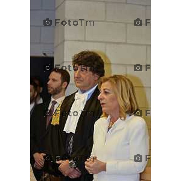 Tiziano Manoni/LaPresse 05-12- 2025 Italia Cronaca Bergamo Nomina ufficiale in corte d\'assise a Bergamo del nuovo presidente del Tribunale di Bergamo Vito di Vita con il procutaore Romanellii Corte d’appello di Brescia: Giovanna Di Rosa è la nuova presidente