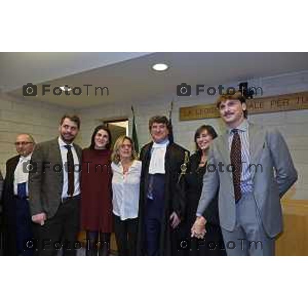 Tiziano Manoni/LaPresse 05-12- 2025 Italia Cronaca Bergamo Nomina ufficiale in corte d\'assise a Bergamo del nuovo presidente del Tribunale di Bergamo Vito di Vita con il procutaore Romanellii