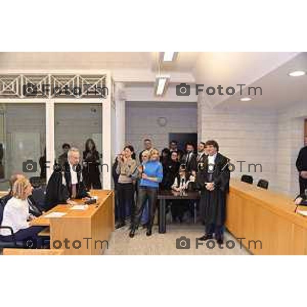 Tiziano Manoni/LaPresse 05-12- 2025 Italia Cronaca Bergamo Nomina ufficiale in corte d\'assise a Bergamo del nuovo presidente del Tribunale di Bergamo Vito di Vita con il procutaore Romanellii