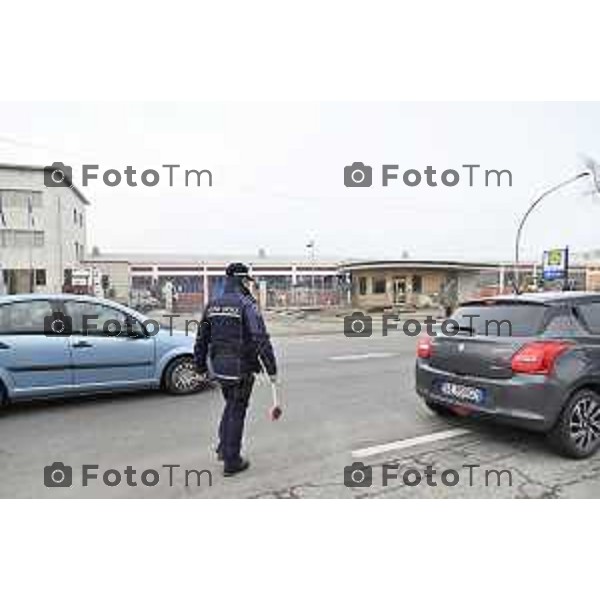 Tiziano Manzoni/LaPresse 4-12-2025 Bergamo, Italia Cronaca TreviglioTreviglio Controlli strade Polizia Locale e sede