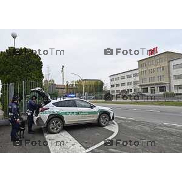 Tiziano Manzoni/LaPresse 4-12-2025 Bergamo, Italia Cronaca TreviglioTreviglio Controlli strade Polizia Locale e sede