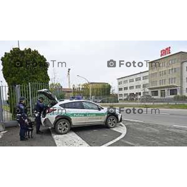 Tiziano Manzoni/LaPresse 4-12-2025 Bergamo, Italia Cronaca TreviglioTreviglio Controlli strade Polizia Locale e sede