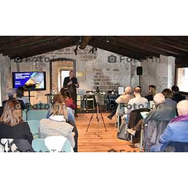 Tiziano Manzoni/LaPresse 5-12- 2025 Italia Cronaca Bergamo Bergamo ex monastero di Astino conferenza progetto "Riscaldiamo l\'inverno" con l\'intervento di Nando Pagnoncelli