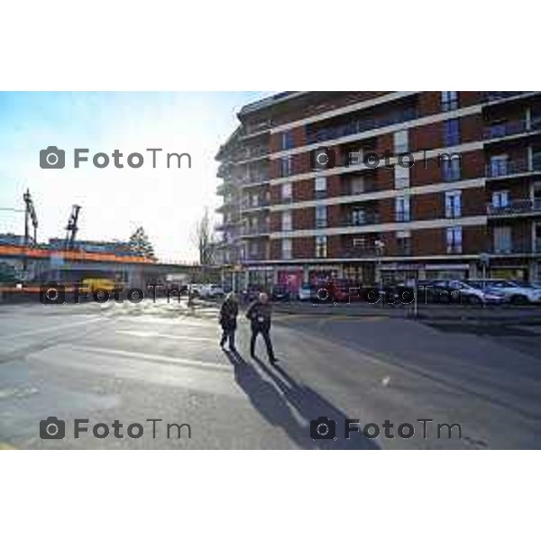 Tiziano Manzoni/LaPresse060-12- 2025 Italia Cronaca Bergamo Via San Bernardino Ponte ferrovia esselunga