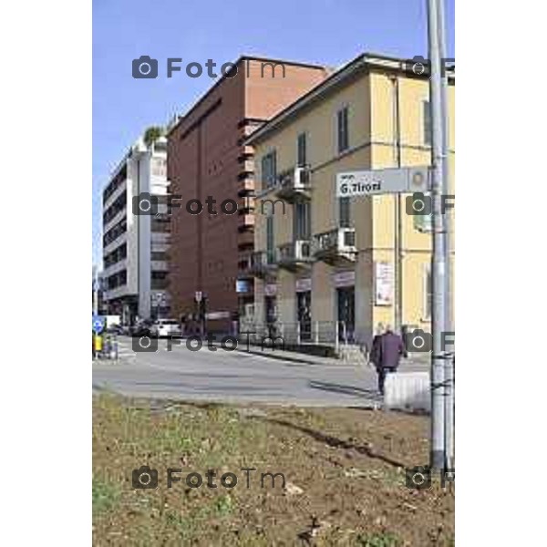 Tiziano Manzoni/LaPresse060-12- 2025 Italia Cronaca Bergamo Via San Bernardino Ponte ferrovia esselunga