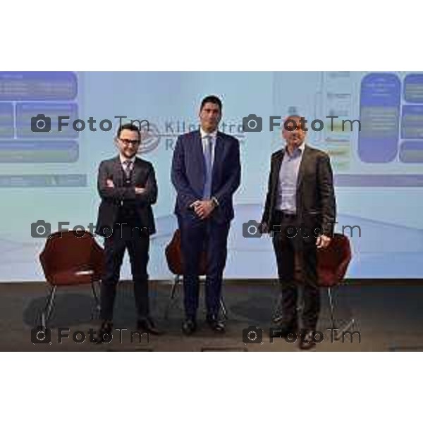 9-12- 2025 Italia Cronaca Bergamo Kilometro Rosso evento Spoke 5 di MOST – Centro Nazionale per la Mobilità Sostenibile, leggera. Guido Perricone, Project Financing & Institunional Relations Menager, Bremb Ottavio Santoro, Senior Project Manager, Poste Italiane Stefano Porro, Future Mobility Manager, Pirelli