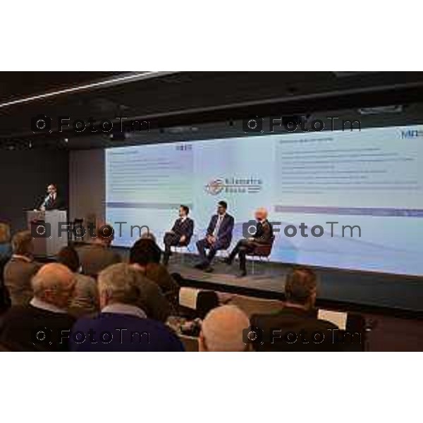 9-12- 2025 Italia Cronaca Bergamo Kilometro Rosso evento Spoke 5 di MOST – Centro Nazionale per la Mobilità Sostenibile, leggera. Guido Perricone, Project Financing & Institunional Relations Menager, Brembo Stefano Porro, Future Mobility Manager, Pirelli Ottavio Santoro, Senior Project Manager, Poste Italiane