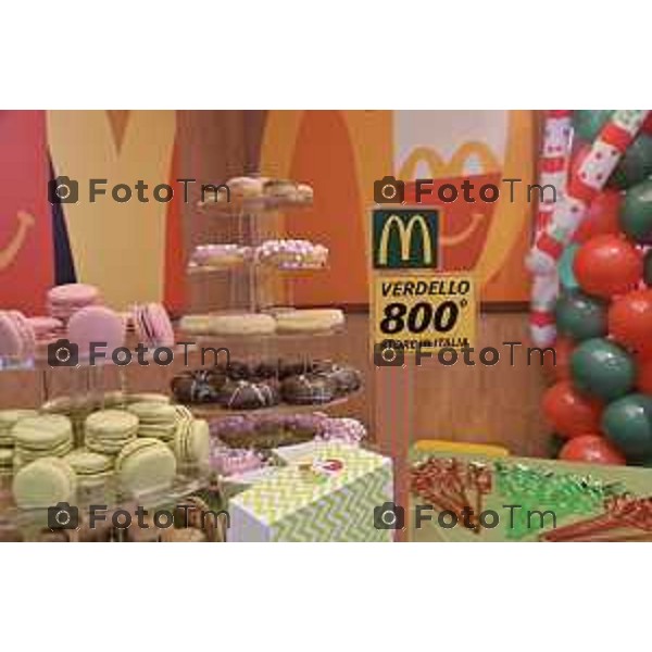 Tiziano Manzoni/LaPresse 10-12- 2025 Italia Cronaca Bergamo McDonald’s inaugurazione dell’800esimo ristorante in Italia, a Verdello Bergamo