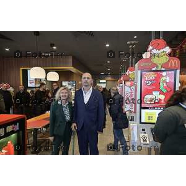 Tiziano Manzoni/LaPresse 10-12- 2025 Italia Cronaca Bergamo McDonald’s inaugurazione dell’800esimo ristorante in Italia, a Verdello Bergamo