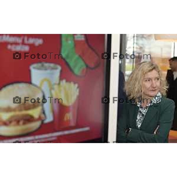 Tiziano Manzoni/LaPresse 10-12- 2025 Italia Cronaca Bergamo McDonald’s inaugurazione dell’800esimo ristorante in Italia, a Verdello Bergamo Giorgia Favaro, AD McDonald\'s Italia
