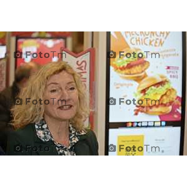 Tiziano Manzoni/LaPresse 10-12- 2025 Italia Cronaca Bergamo McDonald’s inaugurazione dell’800esimo ristorante in Italia, a Verdello Bergamo Giorgia Favaro, AD McDonald\'s Italia