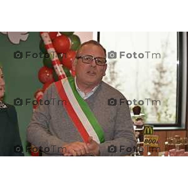 Tiziano Manzoni/LaPresse 10-12- 2025 Italia Cronaca Bergamo McDonald’s inaugurazione dell’800esimo ristorante in Italia, a Verdello Bergamo