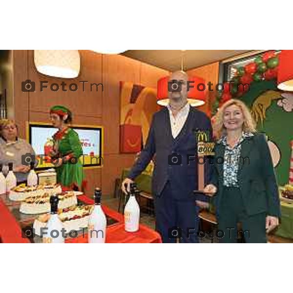 Tiziano Manzoni/LaPresse 10-12- 2025 Italia Cronaca Bergamo McDonald’s inaugurazione dell’800esimo ristorante in Italia, a Verdello Bergamo
