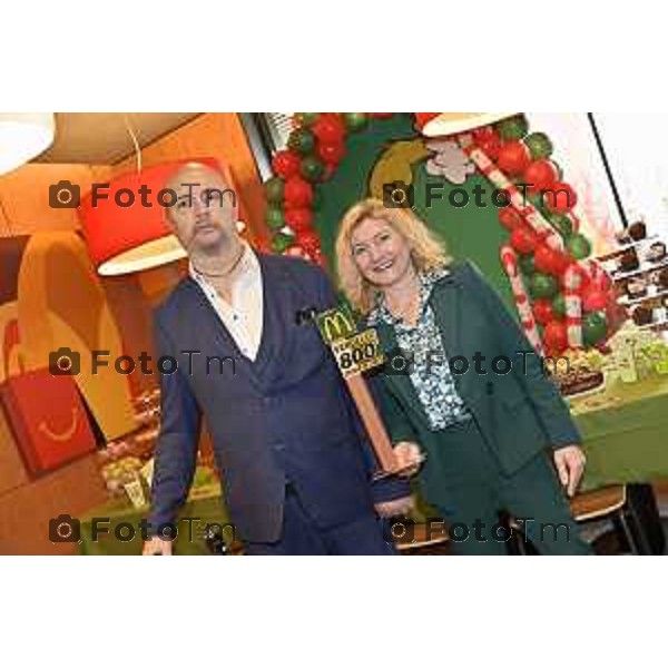 Tiziano Manzoni/LaPresse 10-12- 2025 Italia Cronaca Bergamo McDonald’s inaugurazione dell’800esimo ristorante in Italia, a Verdello Bergamo
