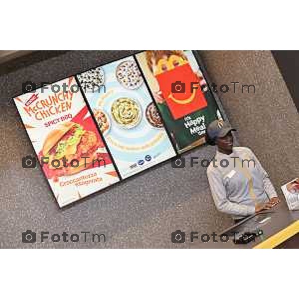 Tiziano Manzoni/LaPresse 10-12- 2025 Italia Cronaca Bergamo McDonald’s inaugurazione dell’800esimo ristorante in Italia, a Verdello Bergamo