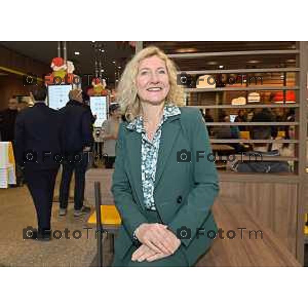 Tiziano Manzoni/LaPresse 10-12- 2025 Italia Cronaca Bergamo McDonald’s inaugurazione dell’800esimo ristorante in Italia, a Verdello Bergamo Giorgia Favaro, AD McDonald\'s Italia