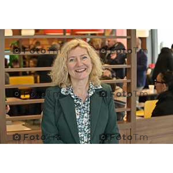 Tiziano Manzoni/LaPresse 10-12- 2025 Italia Cronaca Bergamo McDonald’s inaugurazione dell’800esimo ristorante in Italia, a Verdello Bergamo Giorgia Favaro, AD McDonald\'s Italia