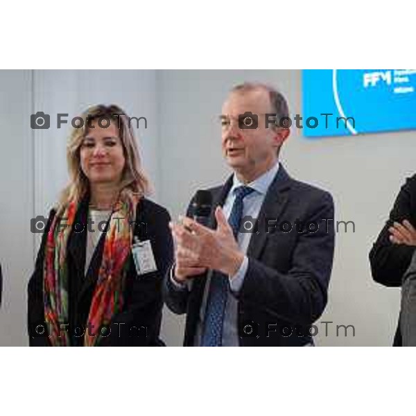 Tiziano Manzoni/LaPresse 10-12- 2025 Italia Cronaca Bergamo Inaugurata la mostra sulle gesta olimpiche di SACBO e FICTS all\'aeroporto di Orio al Serio. Testimonial i paralimpici bergamaschiMarcella Messina