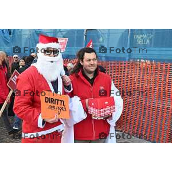 Tiziano Manzoni/LaPresse 8-11- 2025 Italia Cronaca Bergamo Bergamo sciopero generale cgil fiom dicembre 2025