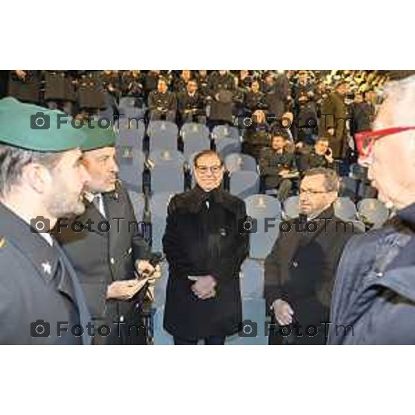 Tiziano Manzoni/LaPresse 15-12- 2025 Italia Cronaca Bergamo Accademia della Guardia di finanza - Evento benefico "Un Calcio al Tumore"Ospedale “Papa Giovanni XXIII” e l’Associazione “Accademia dello Sport per la Solidarietà” di Bergamo, nasce con l’obiettivo di sostenere concretamente la ricerca e l’innovazione tecnologica nella lotta contro i tumori.