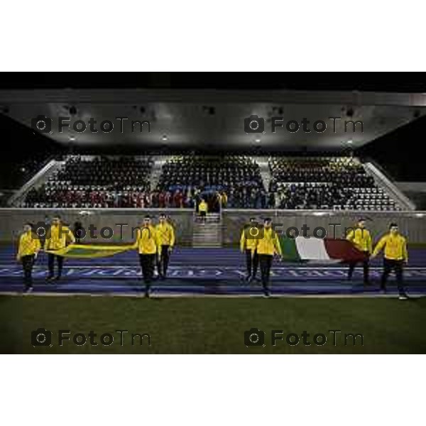 Tiziano Manzoni/LaPresse 15-12- 2025 Italia Cronaca Bergamo Accademia della Guardia di finanza - Evento benefico "Un Calcio al Tumore"Ospedale “Papa Giovanni XXIII” e l’Associazione “Accademia dello Sport per la Solidarietà” di Bergamo, nasce con l’obiettivo di sostenere concretamente la ricerca e l’innovazione tecnologica nella lotta contro i tumori.