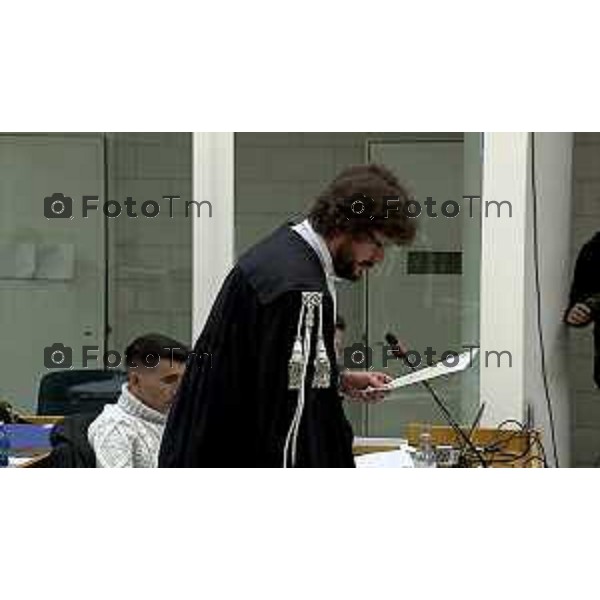 Bergamo Tribunale aula di corte d\'asisi requisitoria processo Sharon Verzen il Pm Marchisio le immagini proiettate e Sangare portato in tribunale 
