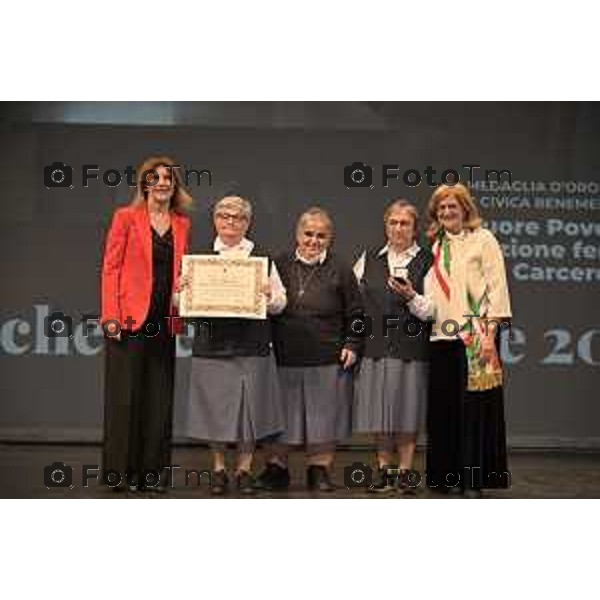 Tiziano Manzoni/LaPresse 16-12- 2025 Italia Cronaca BergamoBergamo benemerenze comune sindaco Carnevali 2025