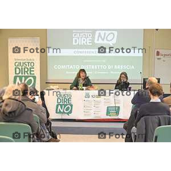 Tiziano Manzoni/LaPresse 18-12- 2025 Italia Cronaca Bergamo Bergamo Comitato del no referendum giustizia Bergamo