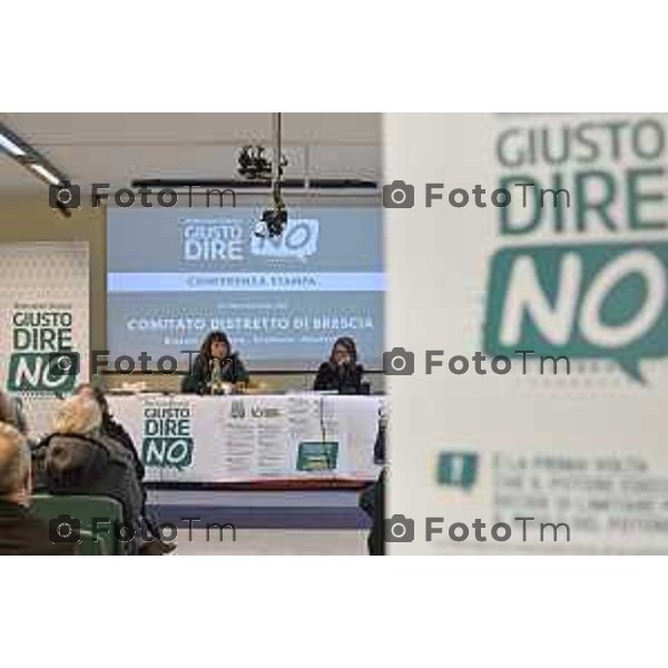 Tiziano Manzoni/LaPresse 18-12- 2025 Italia Cronaca Bergamo Bergamo Comitato del no referendum giustizia Bergamo