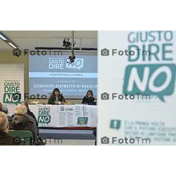 Tiziano Manzoni/LaPresse 18-12- 2025 Italia Cronaca Bergamo Bergamo Comitato del no referendum giustizia Bergamo