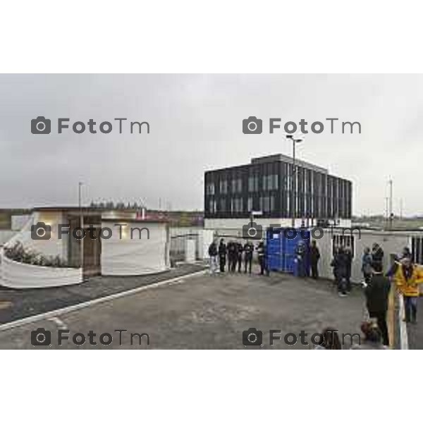 Tiziano Manzoni/LaPresse 19-12- 2025 Italia Cronaca Bergamo Bergamo primo manufatto edilizio italiano realizzato con tecnologia di stampa 3D architettonica, “Ol Casél”