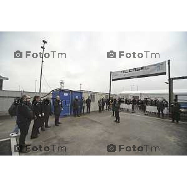 Tiziano Manzoni/LaPresse 19-12- 2025 Italia Cronaca Bergamo Bergamo primo manufatto edilizio italiano realizzato con tecnologia di stampa 3D architettonica, “Ol Casél”