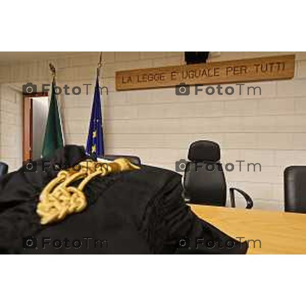 Tiziano Manzoni/LaPresse 18-12- 2025 Italia Cronaca bg tribunale nominati nuovi giudici e magistrati toga giurisprudenza magistratura toghe faldoni legge tribunale ingolfato procura