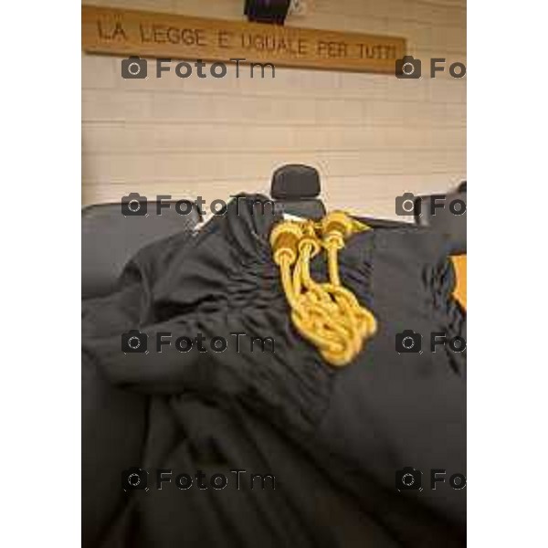 Tiziano Manzoni/LaPresse 18-12- 2025 Italia Cronaca bg tribunale nominati nuovi giudici e magistrati toga giurisprudenza magistratura toghe faldoni legge tribunale ingolfato procura