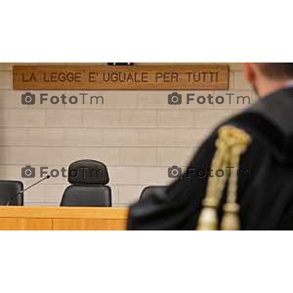 Tiziano Manzoni/LaPresse 18-12- 2025 Italia Cronaca bg tribunale nominati nuovi giudici e magistrati toga giurisprudenza magistratura toghe faldoni legge tribunale ingolfato procura