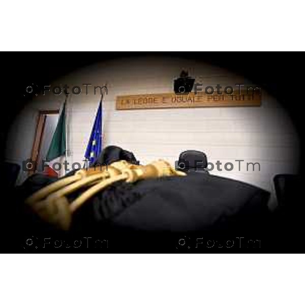 Tiziano Manzoni/LaPresse 18-12- 2025 Italia Cronaca bg tribunale nominati nuovi giudici e magistrati toga giurisprudenza magistratura toghe faldoni legge tribunale ingolfato procura