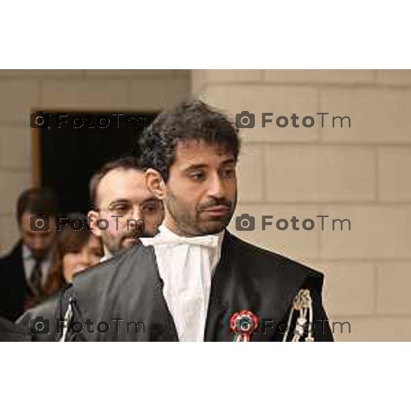 Tiziano Manzoni/LaPresse 18-12- 2025 Italia Cronaca bg tribunale nominati nuovi giudici e magistrati Antonio Meda Dotto Romanelli Procuratore Dott Gianfranco Perrillo Michela Rillosi Bergamasca Marta Giuca Michela Loretto Jacopo Chiodo Camilla Luraghi Bergamasca