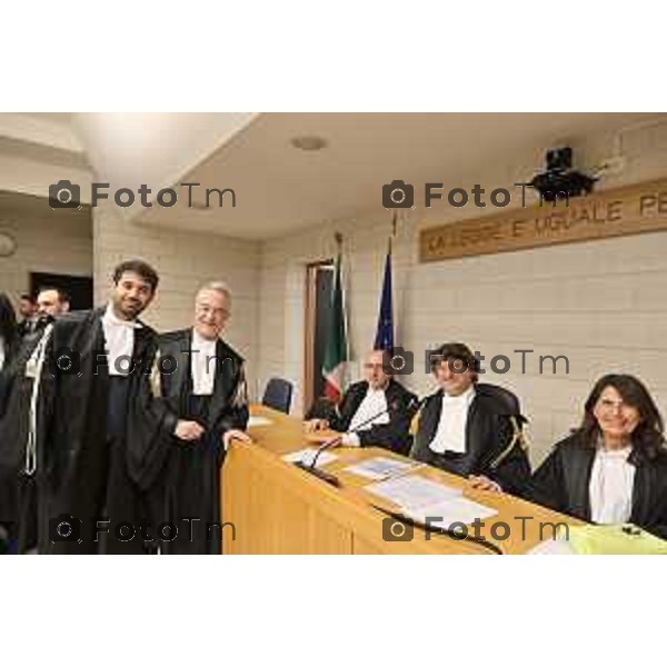 Tiziano Manzoni/LaPresse 18-12- 2025 Italia Cronaca bg tribunale nominati nuovi giudici e magistrati Antonio Meda Dotto Romanelli Procuratore Dott Gianfranco Perrillo Michela Rillosi Bergamasca Marta Giuca Michela Loretto Jacopo Chiodo Camilla Luraghi Bergamasca