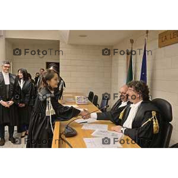 Tiziano Manzoni/LaPresse 18-12- 2025 Italia Cronaca bg tribunale nominati nuovi giudici e magistrati Marta Giuca